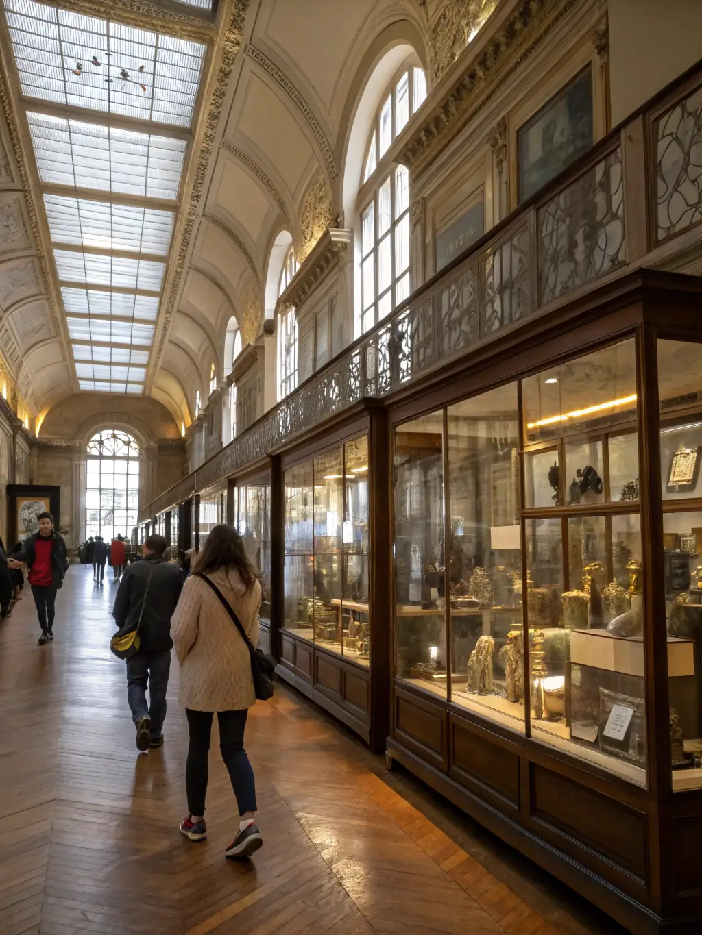 A captivating image of a special exhibition at the Musée de la Tannerie et du Cuir, featuring rare leather artifacts and historical documents.