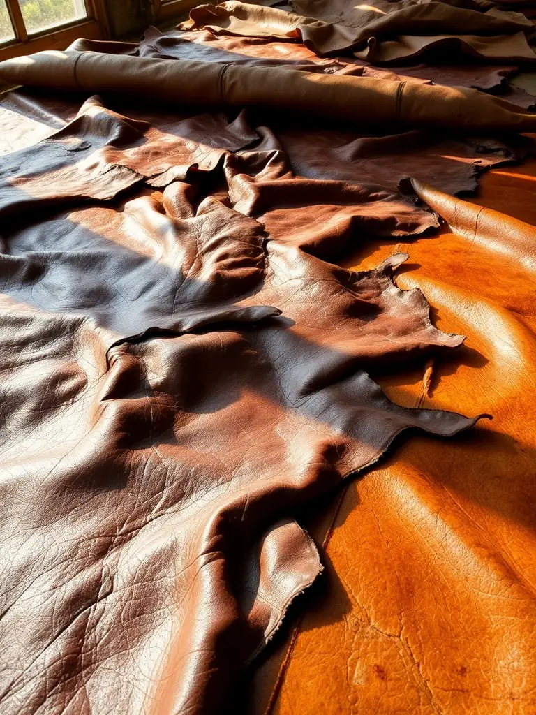 A photograph of a vintage tanning vat, filled with tanning solution, illustrating the traditional methods used in leather production, exhibited at the Musée de la Tannerie et du Cuir.