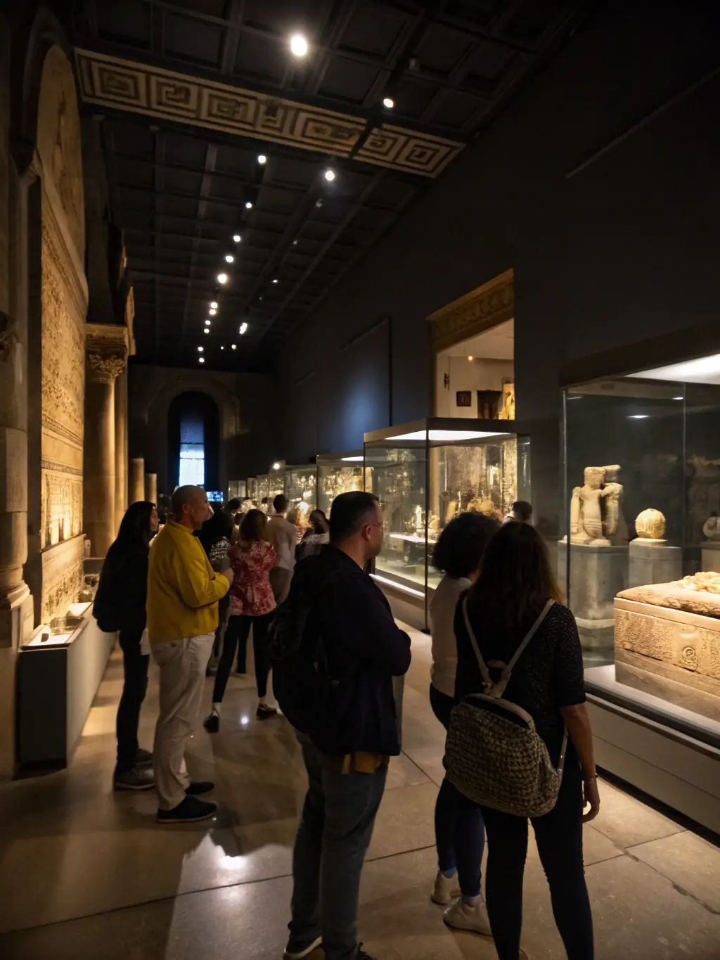 A vibrant photo of participants on a guided tour of the Musée de la Tannerie et du Cuir, exploring the exhibits and learning about the history of leather.